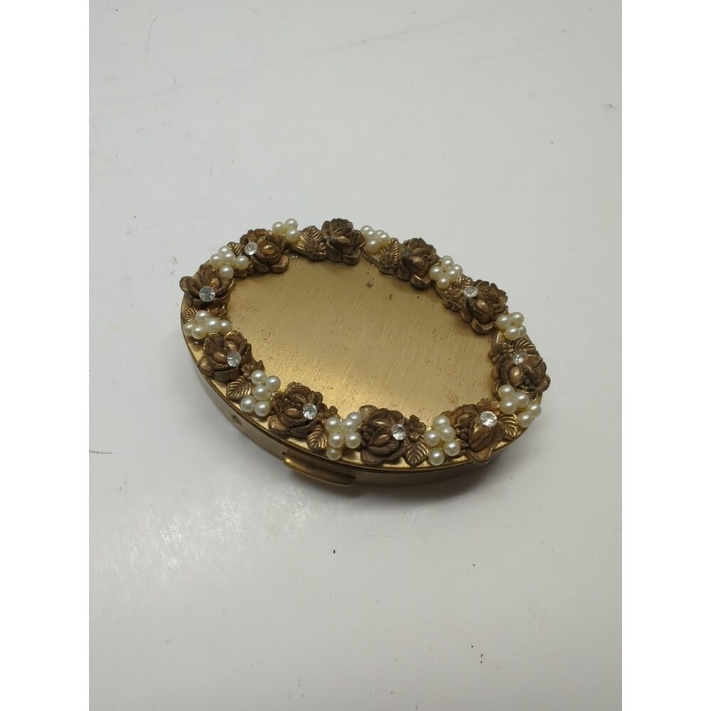 KK VTG Powder Case Compact Mid Century